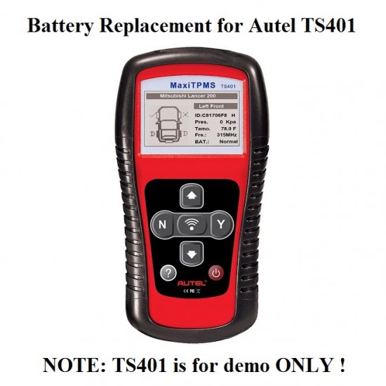 Battery Replacement for Autel MaxiTPMS TS401 TPMS Service ToolAutel